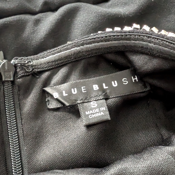 Black Strapless Mini Dress - Picture 4 of 5